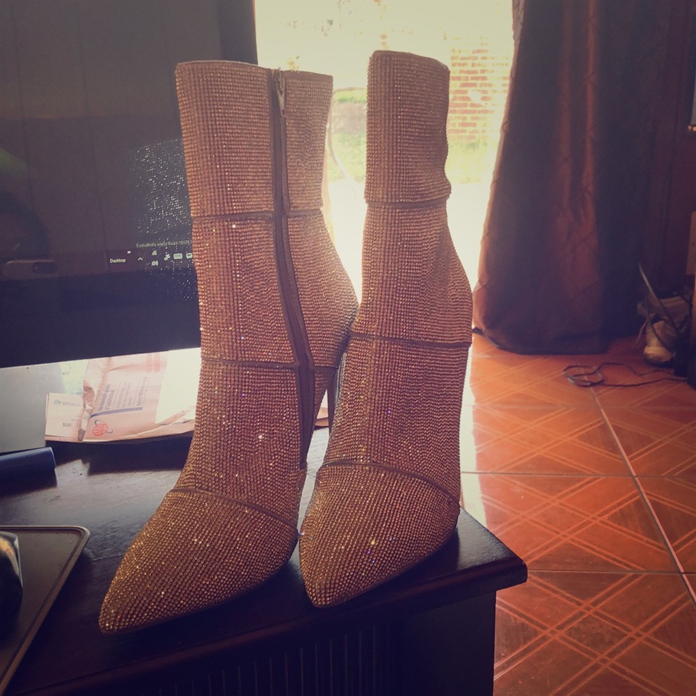 COPY - Steve Madden Winona Rhinestone Heels Stunn…